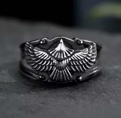 Dark Steel Eagle Ring🦅