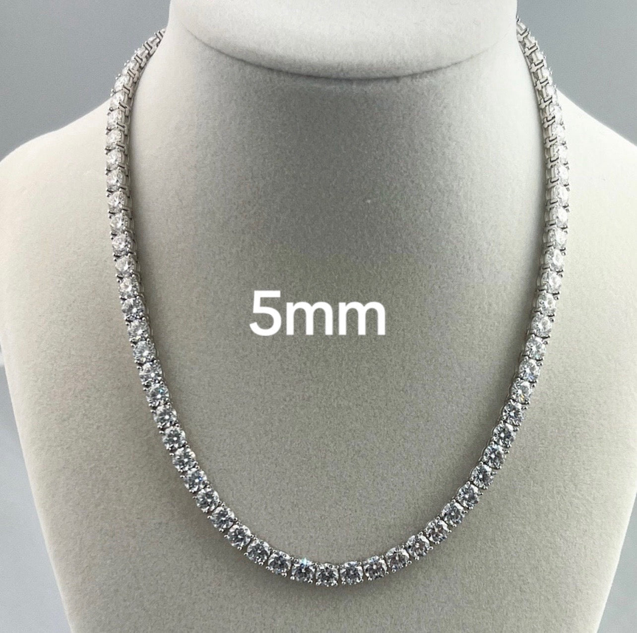 Cz Stainless Steel Tennis Chain