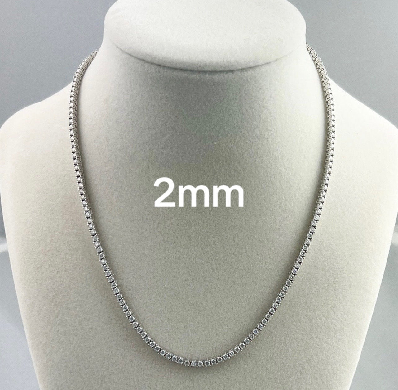 Cz Stainless Steel Tennis Chain