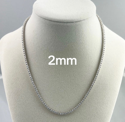 Cz Stainless Steel Tennis Chain