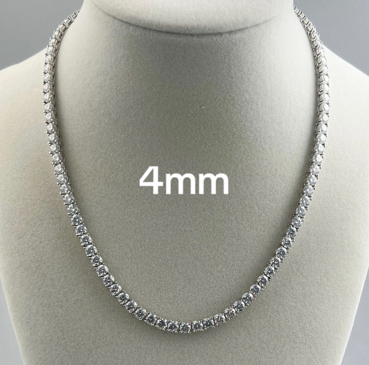 Cz Stainless Steel Tennis Chain