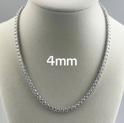 Cz Stainless Steel Tennis Chain