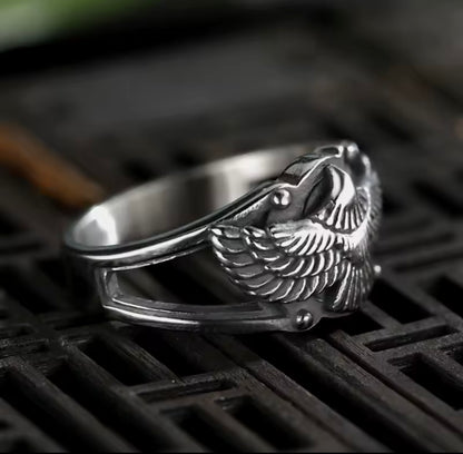 Dark Steel Eagle Ring🦅