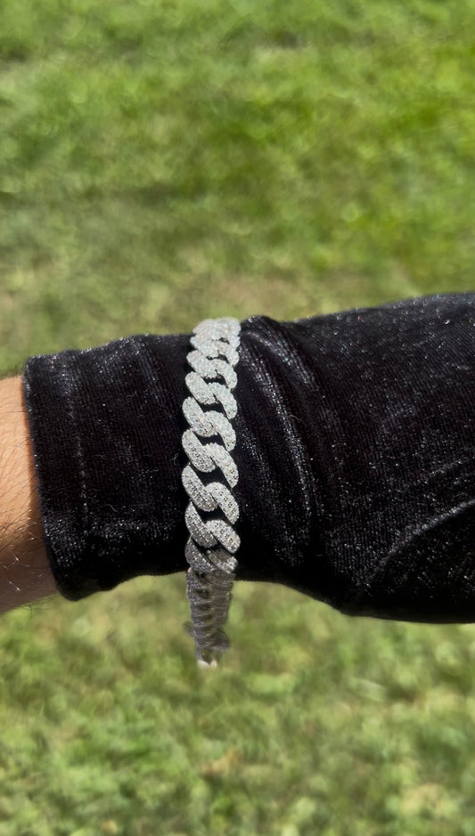 10mm Moissanite Cuban Link bracelet