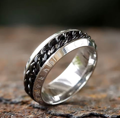 Nordic Rune and Cuban Link Fidget