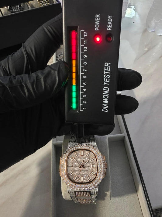 Patek Phillippe Two Tone VVS Moissanite Watch