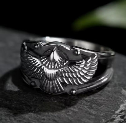 Dark Steel Eagle Ring🦅