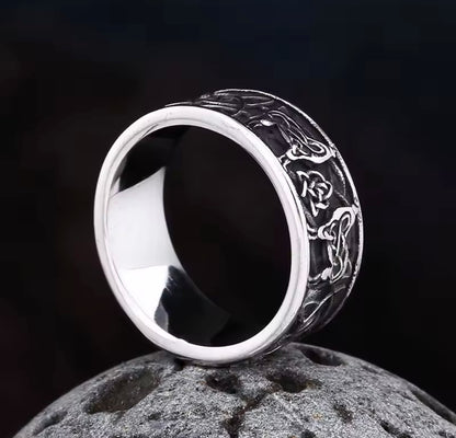 Celtic Wolf/Rune Ring