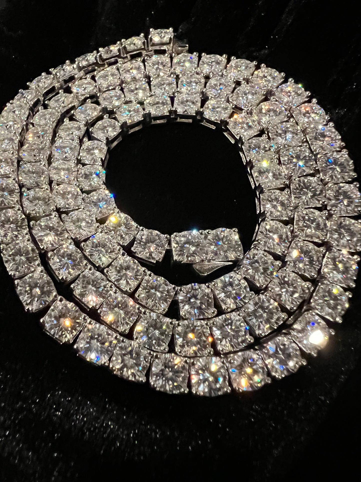 5MM VVS MOISSANITE TENNIS CHAINS BEST PRICE AND QUALITY
