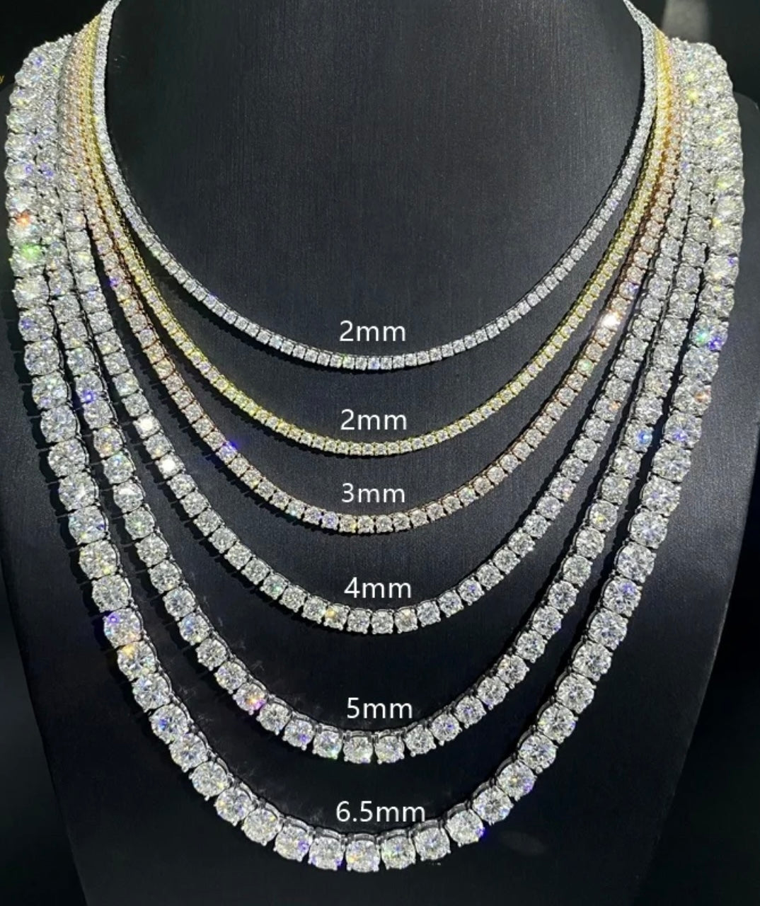 Cz Stainless Steel Tennis Chain