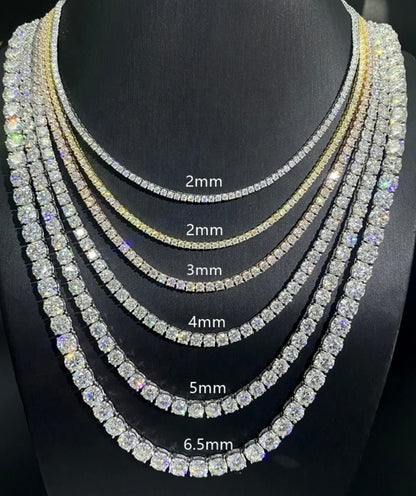 Cz Stainless Steel Tennis Chain