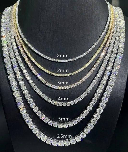 Cz Stainless Steel Tennis Chain