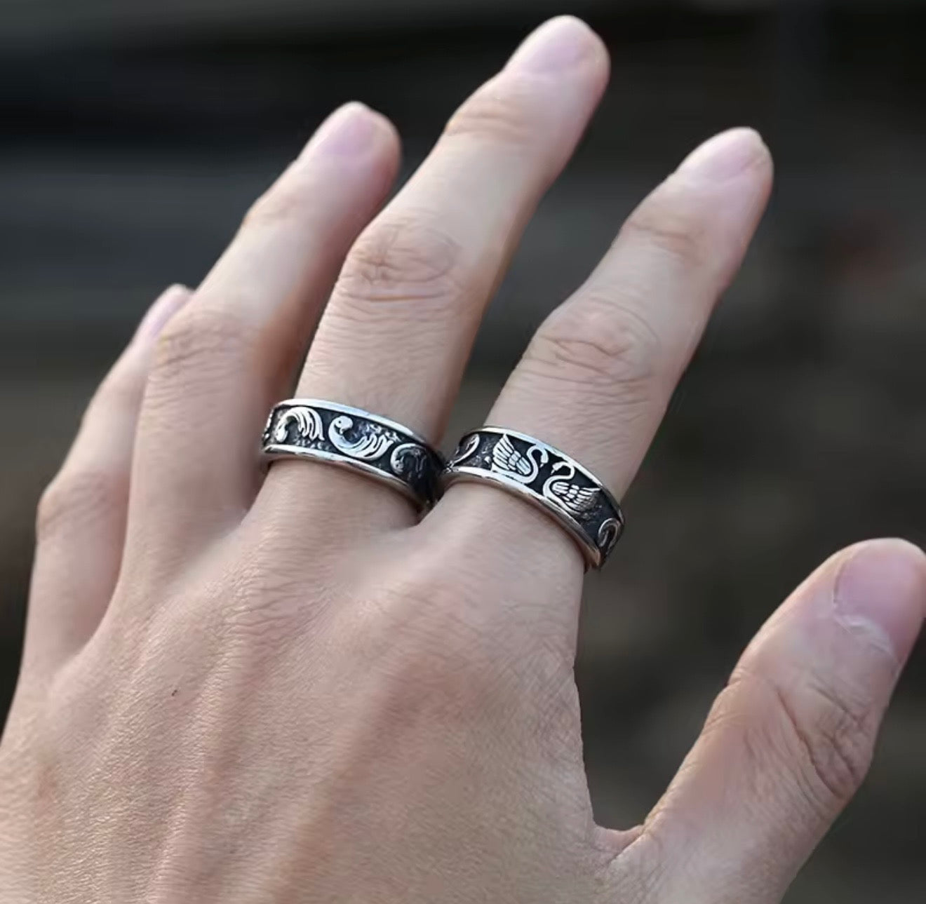 Coi Fish and Swan Rings🎏🦢
