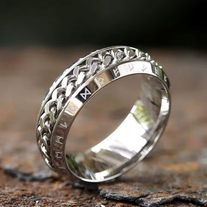 Nordic Rune and Cuban Link Fidget