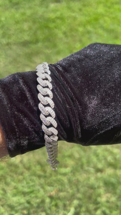 10mm Moissanite Cuban Link bracelet