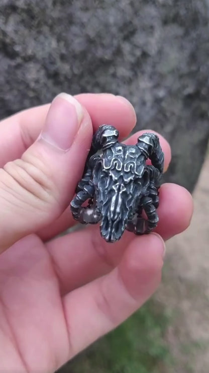 Dark Steel Goat Skull🐐