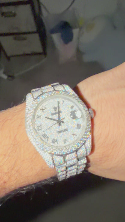 Moissanite VVS Rolex Fully Iced Out